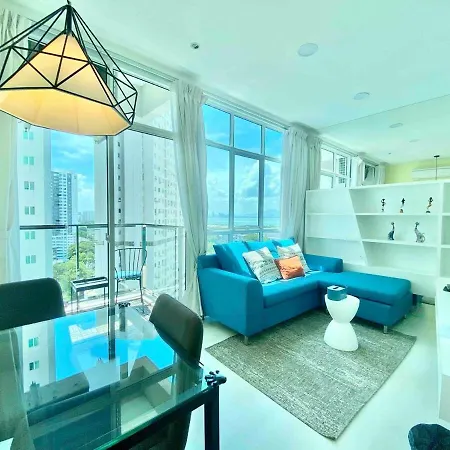 Straits Garden Suites #Pool With View #Seaview And Bridge View #Georgetown #3Pax #2Br2Bath #1Queen 1Single #Quality Well Maintained #Private Host